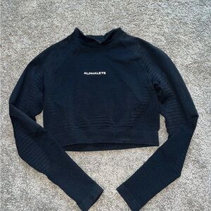 Alphalete Black Crop Top